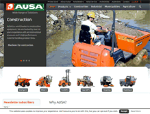 Tablet Screenshot of ecosite.ausa.com
